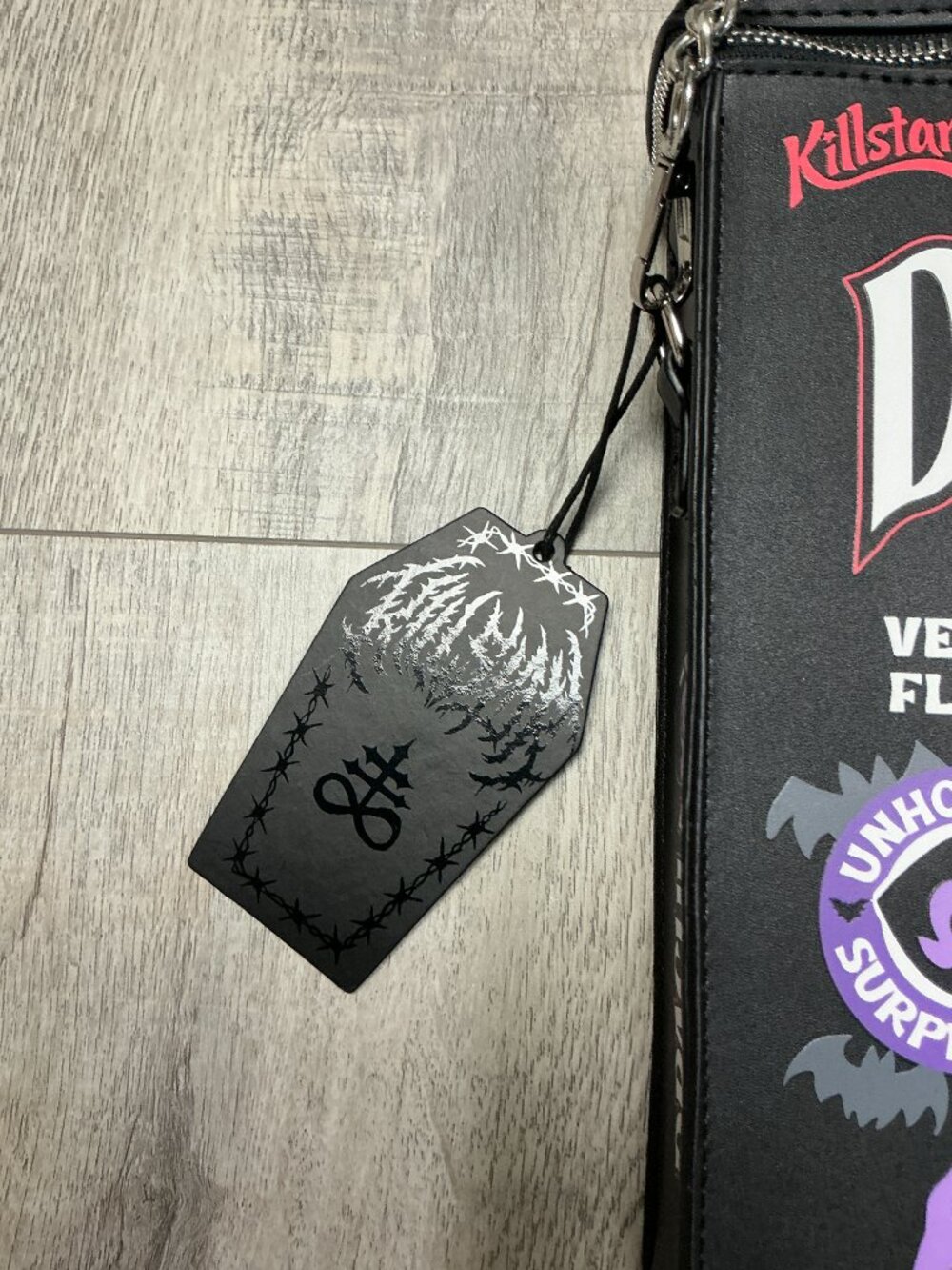 Killstar Dracula Bites Cereal Box Convertible Backpack Crossbody Bag NWT - Picture 11 of 15